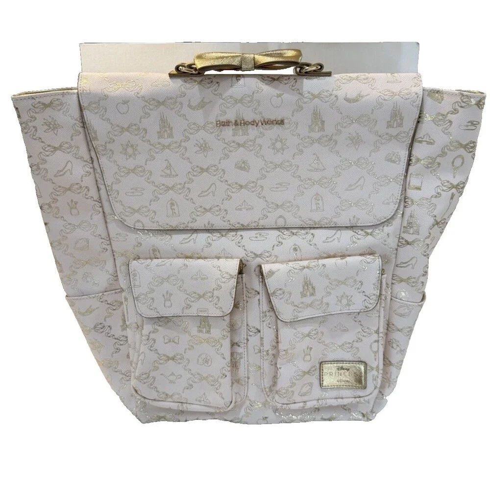 Bath & Body Works Disney Princess Backpack Beige Gold Disney Franchise
